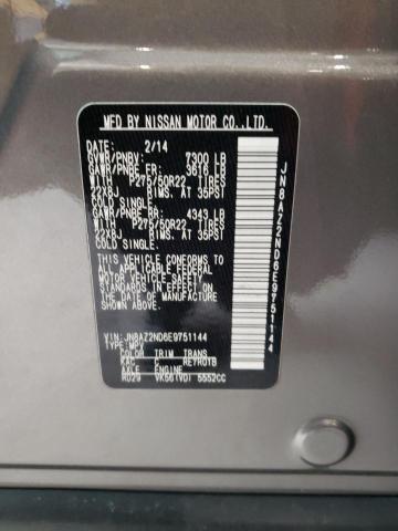 Photo 10 from auction – 2014 INFINITI QX80 with VIN JN8AZ2ND6E9751144