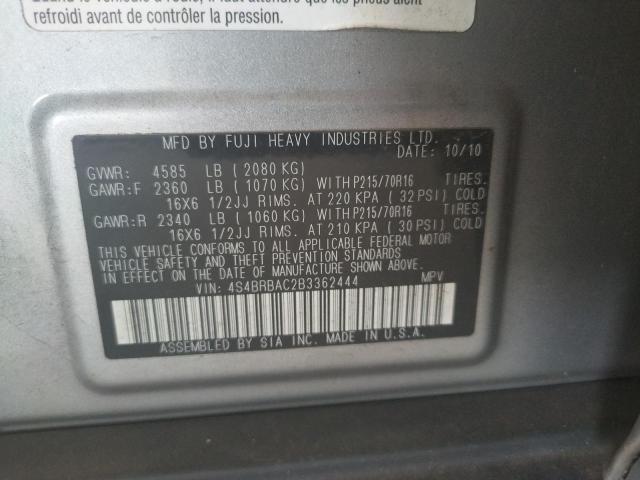 Снимка 10 от търг – 2011 SUBARU OUTBACK 2. с VIN 4S4BRBAC2B3362444