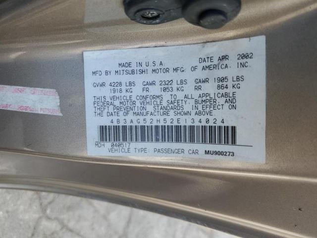 Photo 10 from auction – 2002 DODGE STRATUS R/ with VIN 4B3AG52H52E134024