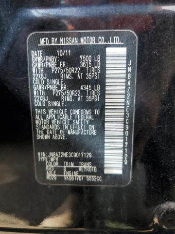 Photo 10 from auction – 2012 INFINITI QX56 with VIN JN8AZ2NE3C9017129