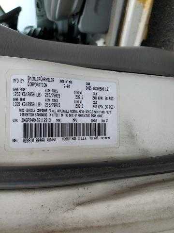 Photo 10 from auction – 2005 DODGE GRAND CARA with VIN 1D4GP24R45B112913