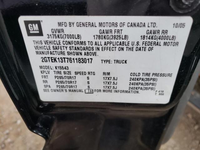 Photo 10 from auction – 2006 GMC NEW SIERRA with VIN 2GTEK13T761183017