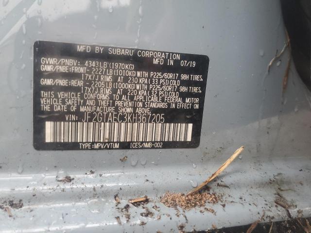 Photo 10 from auction – 2019 SUBARU CROSSTREK with VIN JF2GTAEC3KH367205