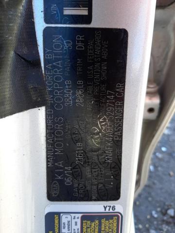 Photo 10 from auction – 2015 KIA FORTE LX with VIN KNAFK4A60F5297147