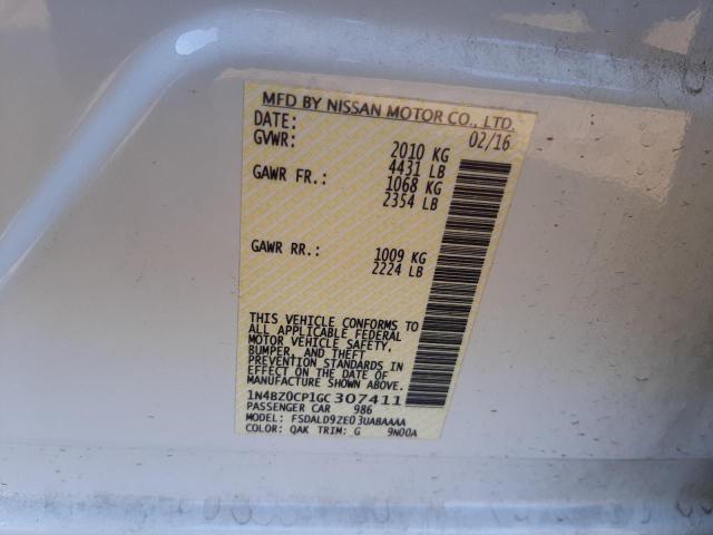 Photo 10 from auction – 2016 NISSAN LEAF SV with VIN 1N4BZ0CP1GC307411