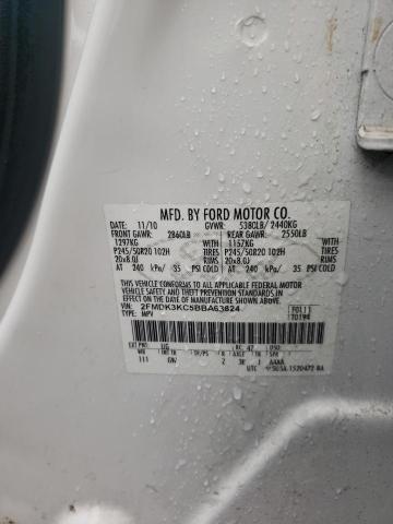 Photo 10 from auction – 2011 FORD EDGE LIMIT with VIN 2FMDK3KC5BBA63824