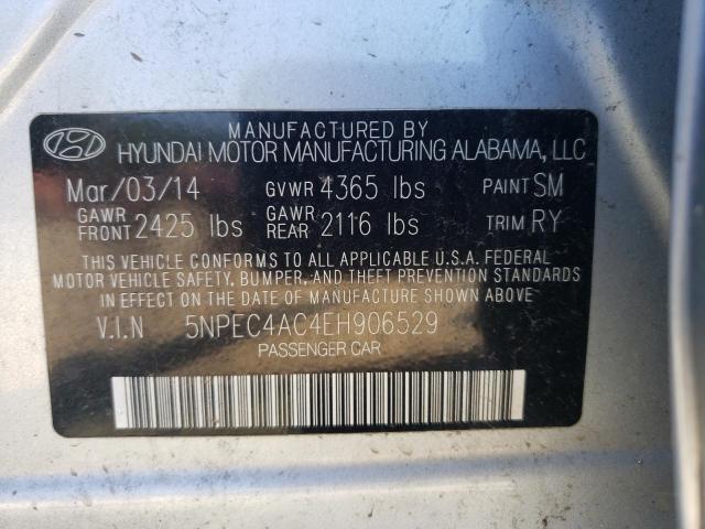 Photo 10 from auction – 2014 HYUNDAI SONATA SE with VIN 5NPEC4AC4EH906529