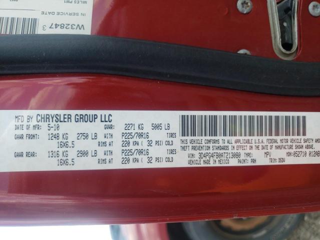 Photo 10 from auction – 2010 DODGE JOURNEY SE with VIN 3D4PG4FB0AT213080