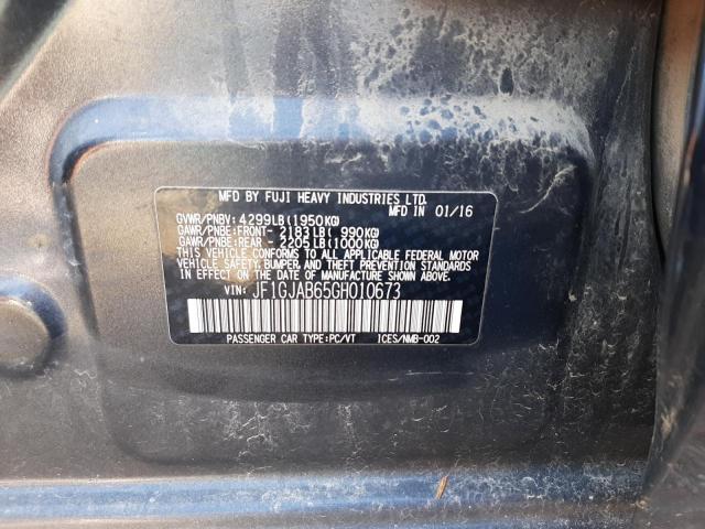Photo 10 from auction – 2016 SUBARU IMPREZA PR with VIN JF1GJAB65GH010673