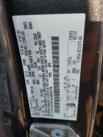 Zdjęcie 10 z aukcji – 2016 FORD ESCAPE TIT z VIN 1FMCU0J91GUB32178