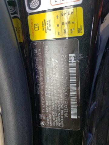 Photo 10 from auction – 2009 BMW 650 I with VIN WBAEA53579CV92738