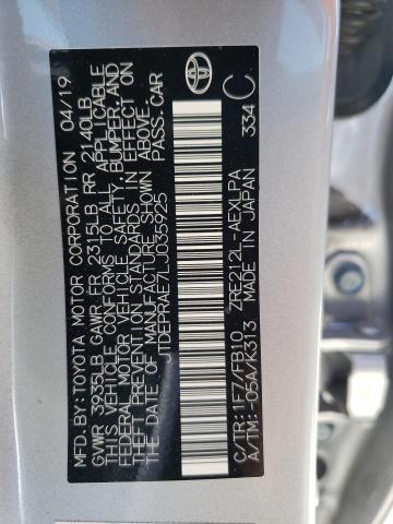 Photo 10 from auction – 2020 TOYOTA COROLLA LE with VIN JTDEPRAE7LJ035925
