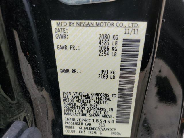Photo 10 from auction – 2012 NISSAN ALTIMA SR with VIN 1N4BL2EP4CC185454
