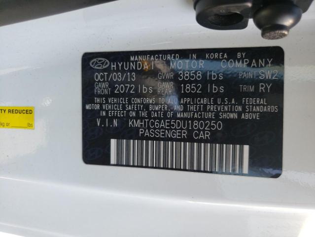 Photo 10 from auction – 2013 HYUNDAI VELOSTER T with VIN KMHTC6AE5DU180250