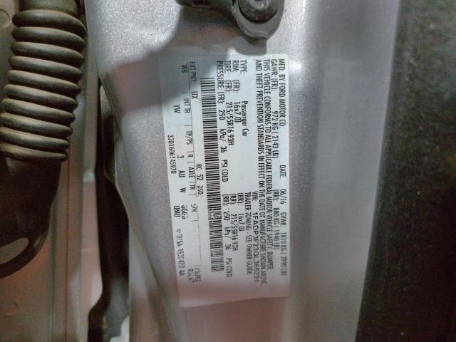 Photo 10 from auction – 2016 FORD FOCUS SE with VIN 1FADP3F23GL365231
