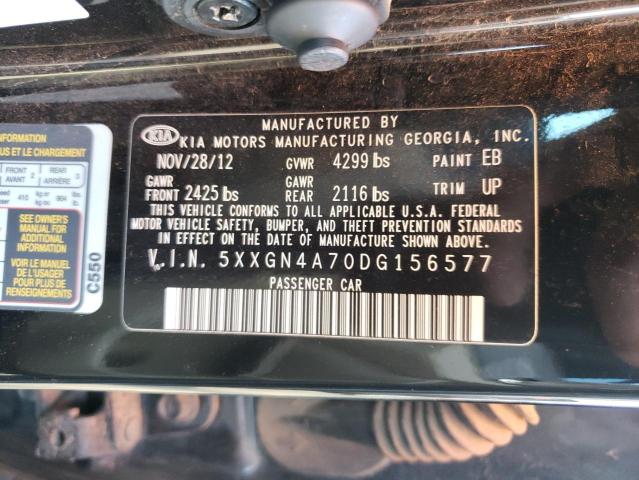 Photo 10 from auction – 2013 KIA OPTIMA EX with VIN 5XXGN4A70DG156577