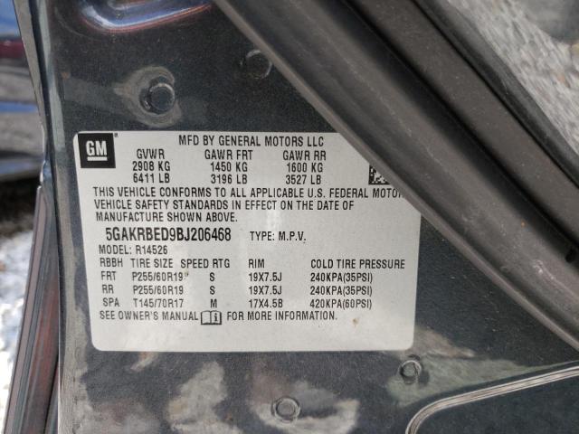 Photo 10 from auction – 2011 BUICK ENCLAVE CX with VIN 5GAKRBED9BJ206468
