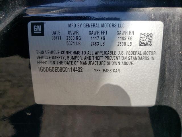 Photo 10 from auction – 2012 CADILLAC CTS with VIN 1G6DG5E58C0114432