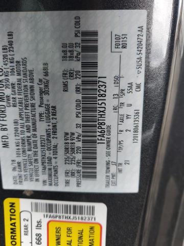 Photo 10 from auction – 2018 FORD MUSTANG with VIN 1FA6P8THXJ5182371
