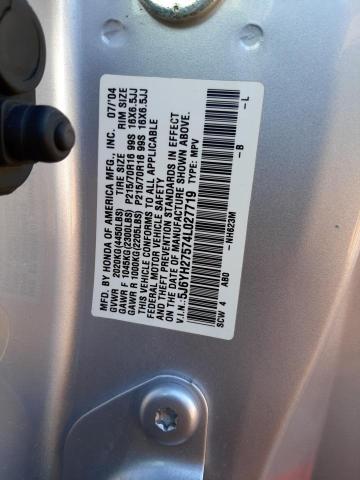 Photo 10 from auction – 2004 HONDA ELEMENT EX with VIN 5J6YH27574L027719