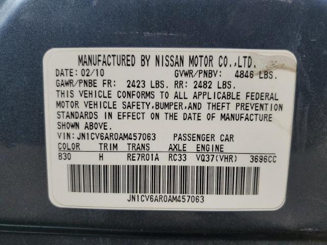 Photo 10 from auction – 2010 INFINITI G37 with VIN JN1CV6AR0AM457063