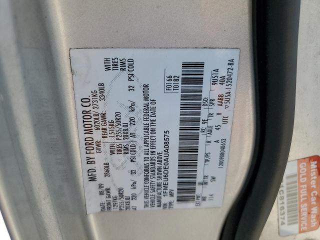 Photo 10 from auction – 2010 FORD EXPLORER X with VIN 1FMEU6DE0AUA08575