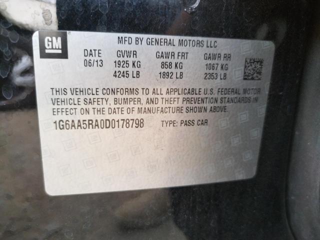 Photo 10 from auction – 2013 CADILLAC ATS with VIN 1G6AA5RA0D0178798