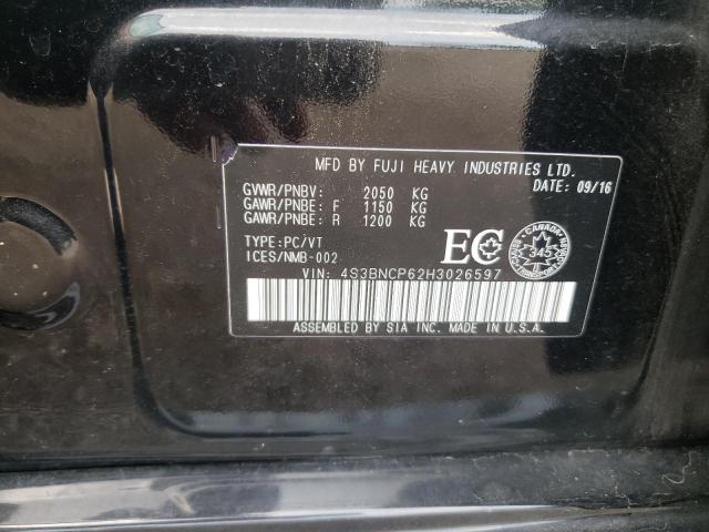 Photo 10 from auction – 2017 SUBARU LEGACY SPO with VIN 4S3BNCP62H3026597