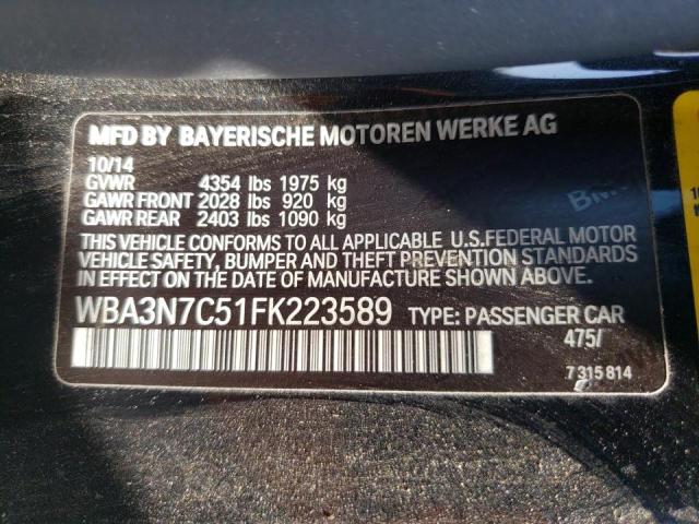 Photo 10 from auction – 2015 BMW 428 I with VIN WBA3N7C51FK223589