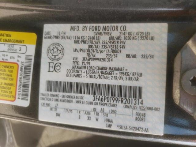 Photo 10 from auction – 2015 FORD FUSION SE with VIN 3FA6P0T99FR201314