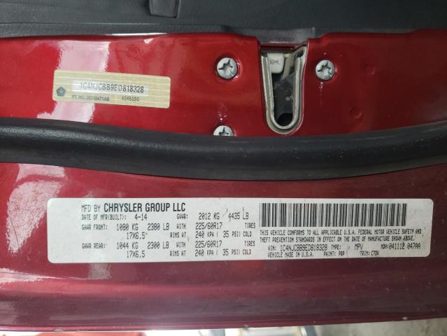 Photo 10 from auction – 2014 JEEP COMPASS SP with VIN 1C4NJCBB9ED818328