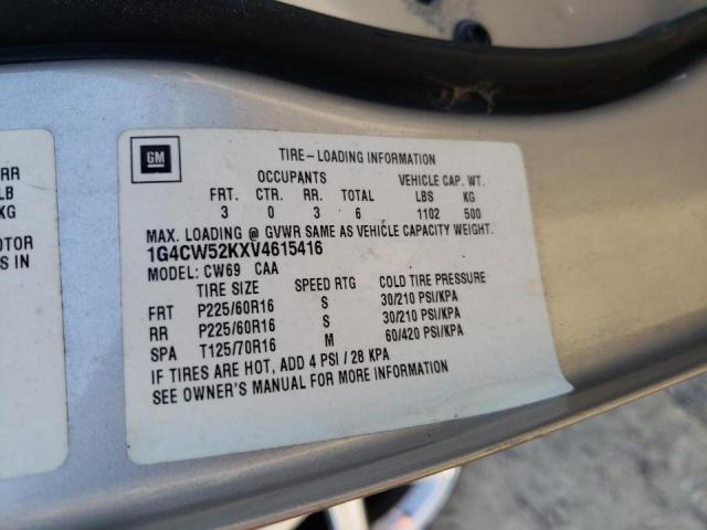 Photo 10 from auction – 1997 BUICK PARK AVENU with VIN 1G4CW52KXV4615416