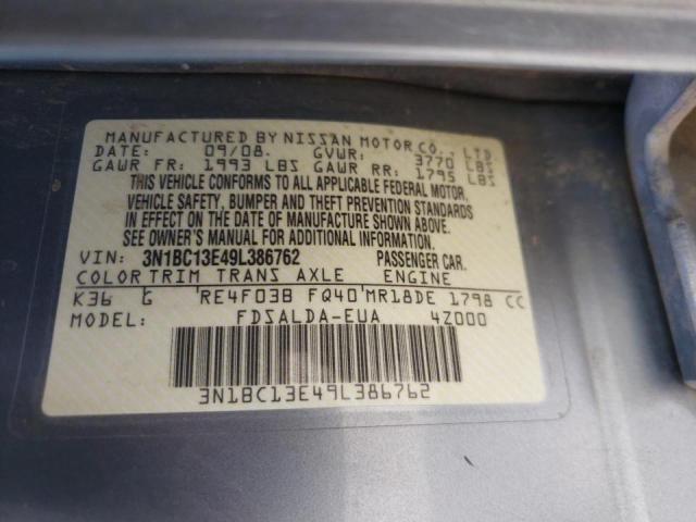 Photo 10 from auction – 2009 NISSAN VERSA S with VIN 3N1BC13E49L386762