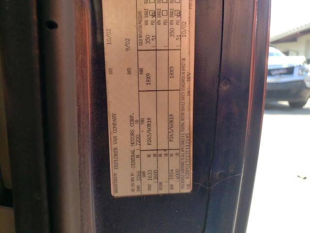 Photo 10 from auction – 2003 CHEVROLET EXPRESS G1 with VIN 1GBFG15T231112185