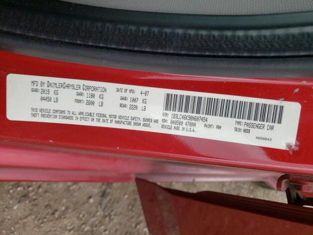 Photo 10 from auction – 2008 DODGE AVENGER SE with VIN 1B3LC46K98N607454