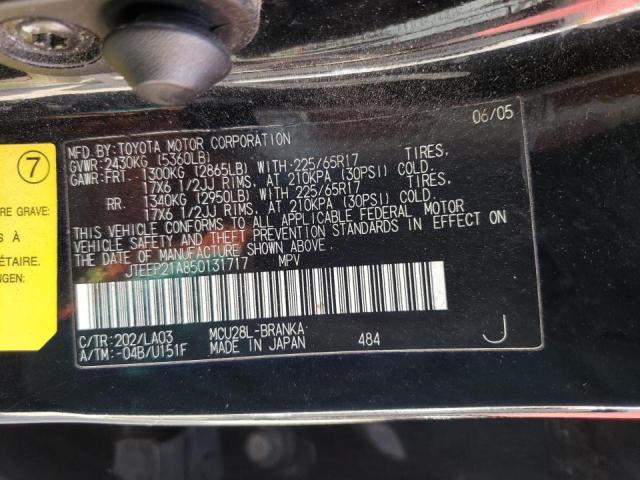 Photo 10 from auction – 2005 TOYOTA HIGHLANDER with VIN JTEEP21A850131717