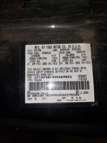 Zdjęcie 10 z aukcji – 1996 FORD F150 z VIN 1FTDF0868VKA69801