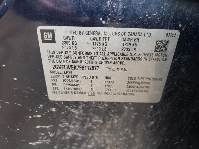 Photo 10 from auction – 2015 GMC TERRAIN SL with VIN 2GKFLWEK7F6112877