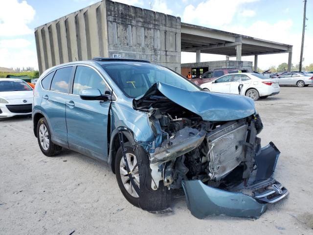 HONDA CR-V EX 2014 with VIN 5J6RM3H53EL024841 - Photo from auction