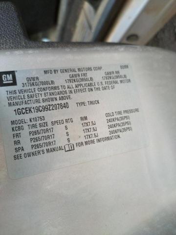 Photo 10 from auction – 2009 CHEVROLET SILVERADO with VIN 1GCEK19C99Z207840