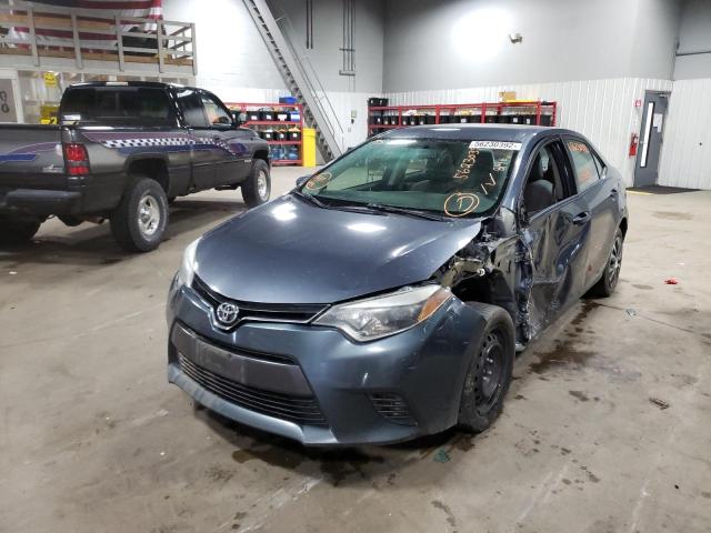 Photo 2 from auction – 2016 TOYOTA COROLLA L with VIN 5YFBURHE5GP465021