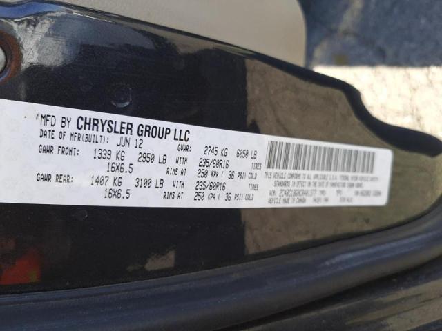 Photo 10 from auction – 2012 CHRYSLER TOWN & COU with VIN 2C4RC1BG0CR401377
