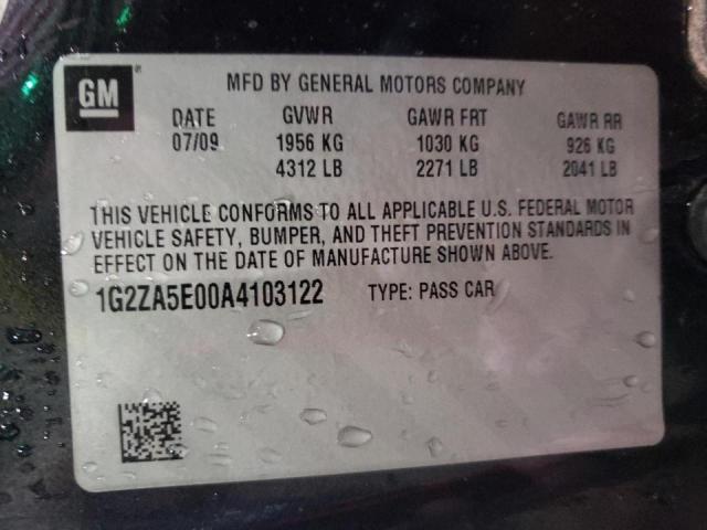 Photo 10 from auction – 2010 PONTIAC G6 with VIN 1G2ZA5E00A4103122