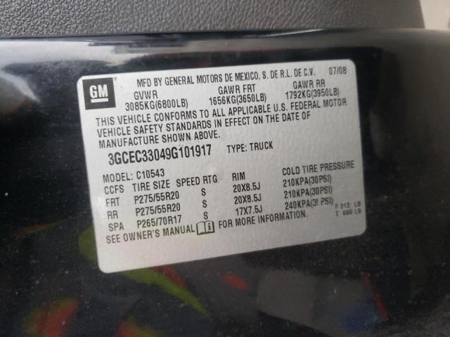 Photo 10 from auction – 2009 CHEVROLET SILVERADO with VIN 3GCEC33049G101917