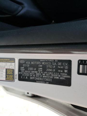 Photo 10 from auction – 2020 KIA FORTE FE with VIN 3KPF24AD9LE156031