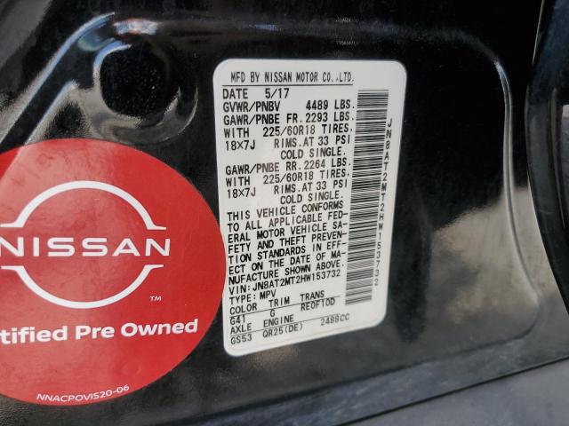Photo 10 from auction – 2017 NISSAN ROGUE S with VIN JN8AT2MT2HW153732