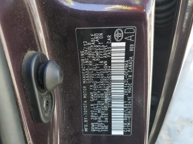 Photo 10 from auction – 2013 TOYOTA COROLLA BA with VIN 2T1BU4EE9DC065384