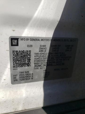 Photo 10 from auction – 2020 CHEVROLET TRAX LS with VIN 3GNCJKSB9LL245138