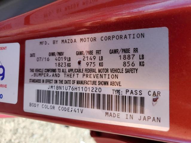 Photo 10 from auction – 2017 MAZDA 3 SPORT with VIN JM1BN1U76H1101220