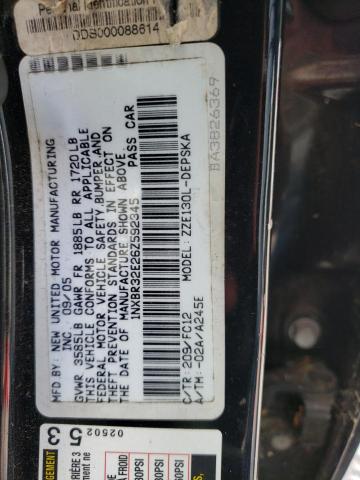 Photo 10 from auction – 2006 TOYOTA COROLLA CE with VIN 1NXBR32E26Z592345